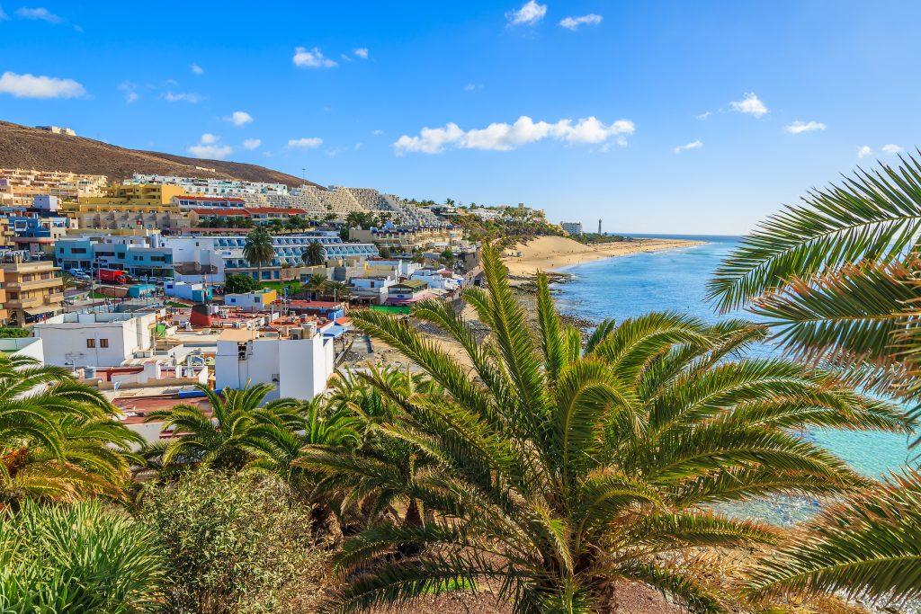Blick auf Morro Jable, Fuerteventura, Spanien